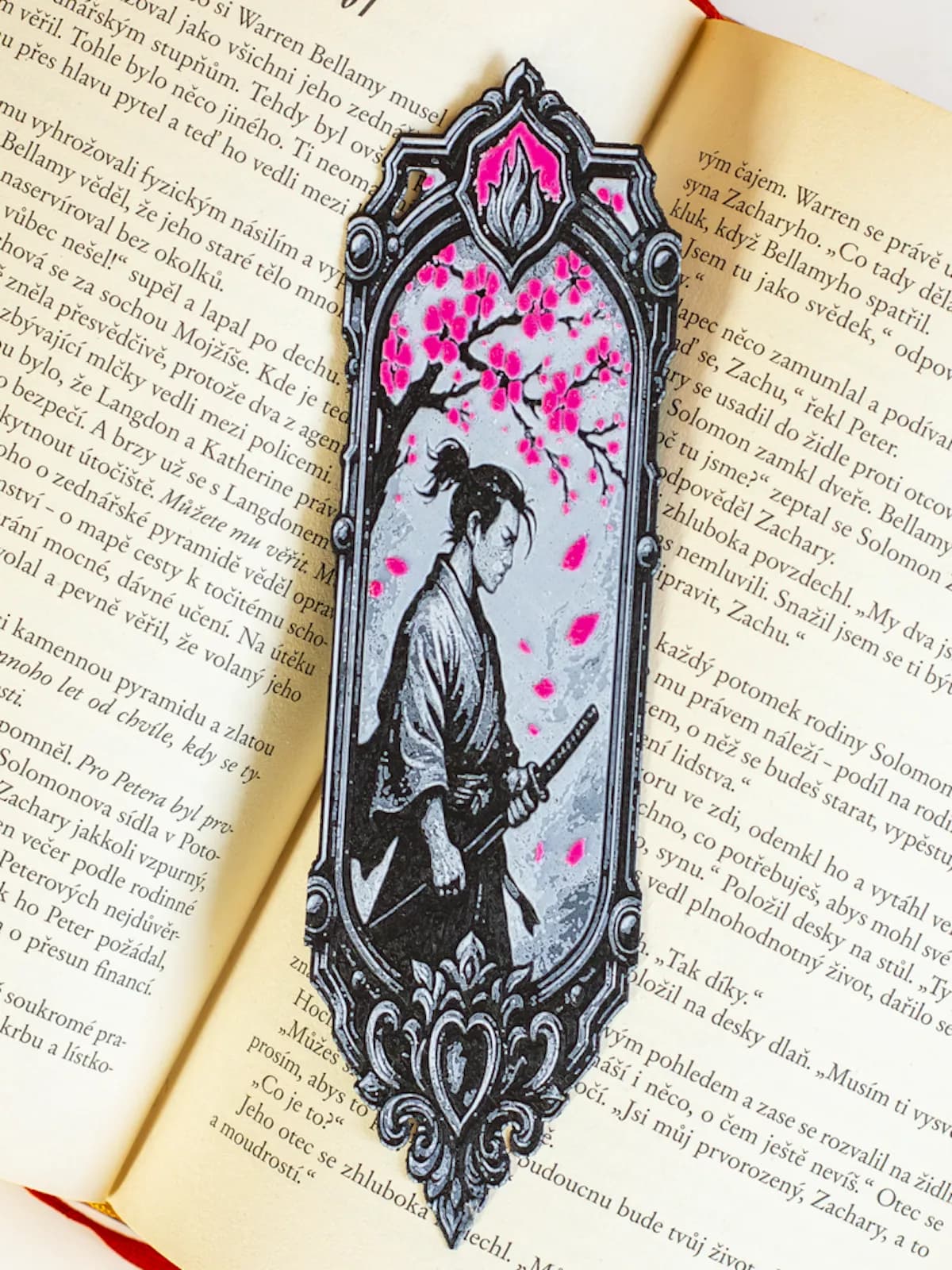 Záložka Samuraj a sakura