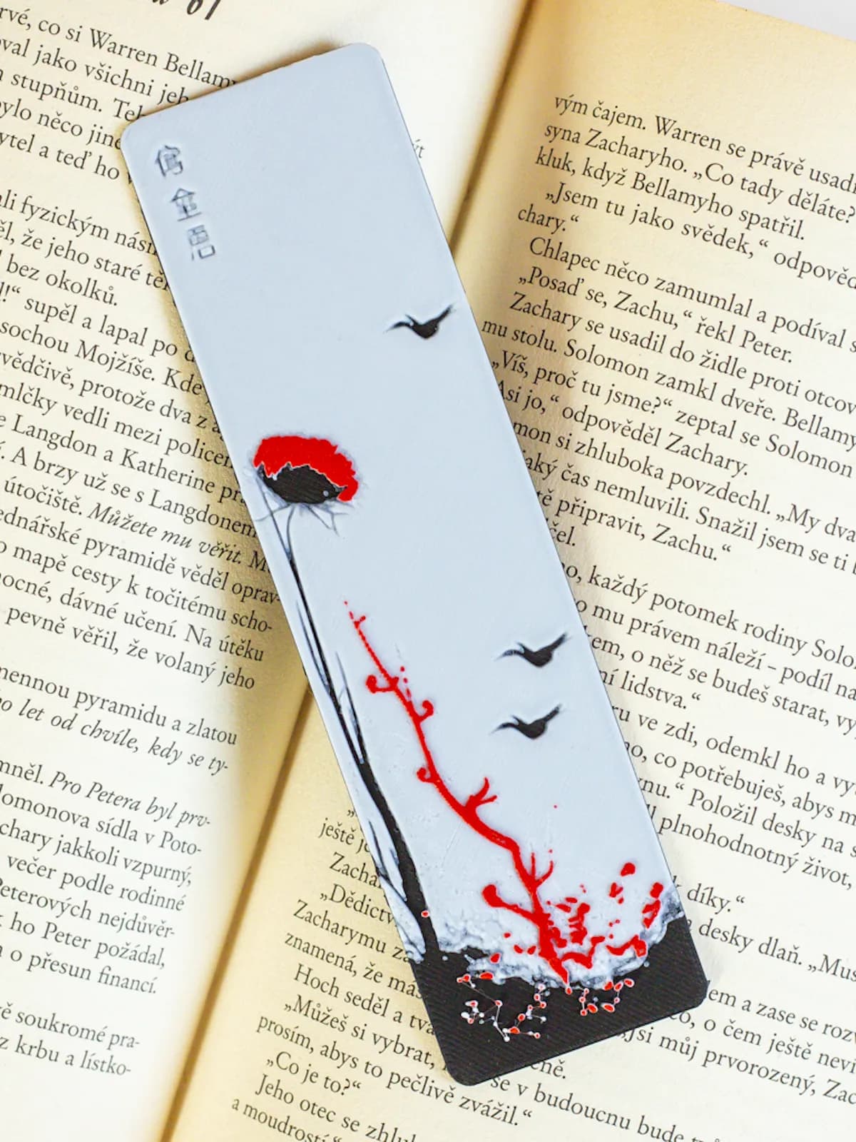 Záložka Červený květ