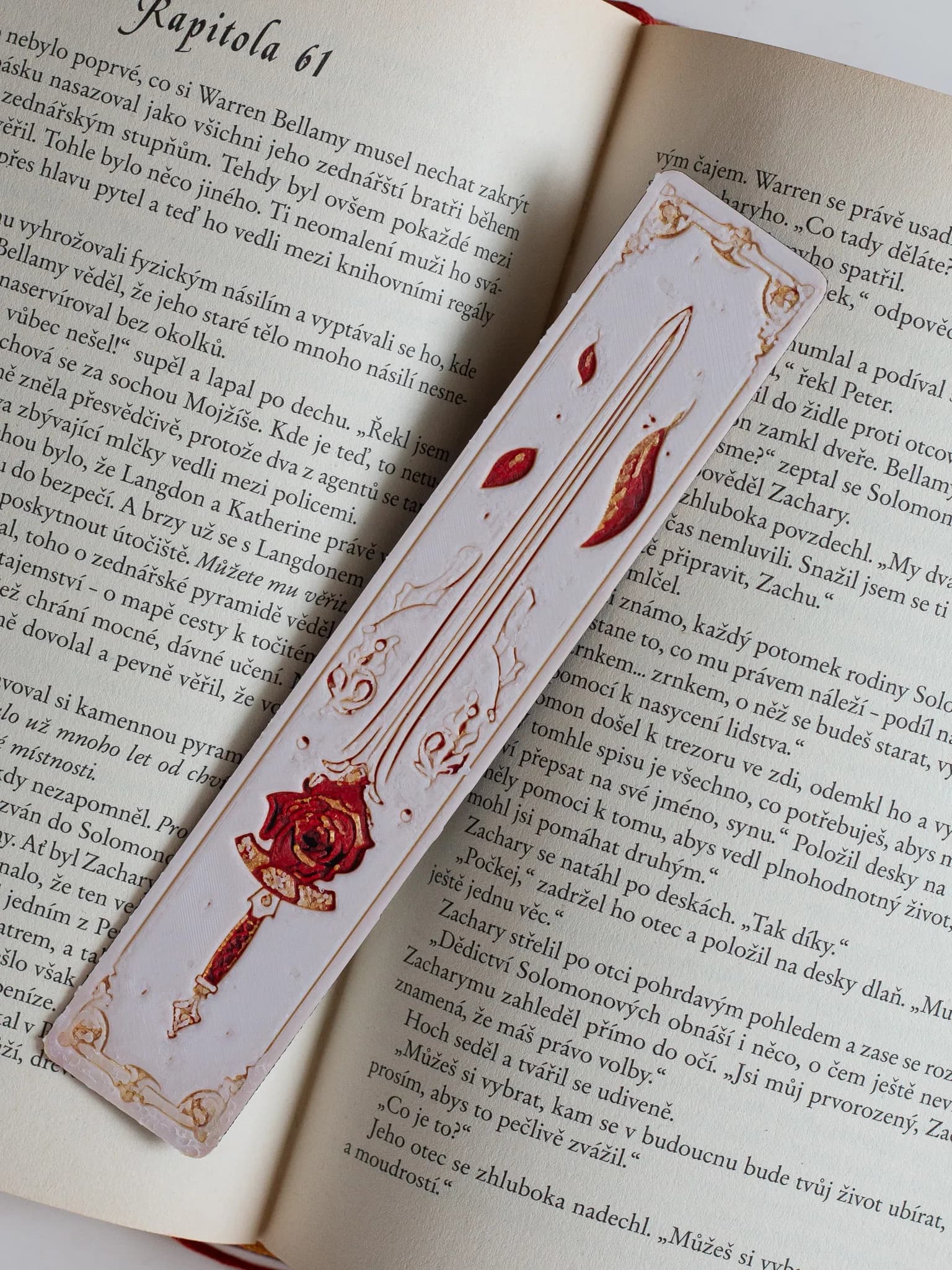 Záložka Růže a meč