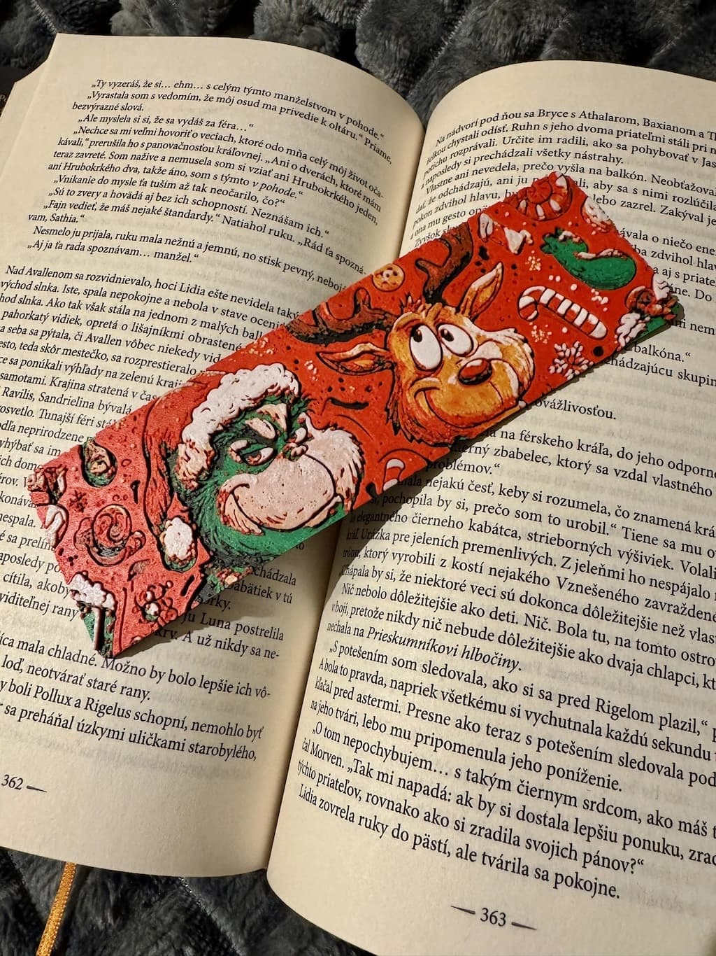 Záložka Grinchovské Vánoce