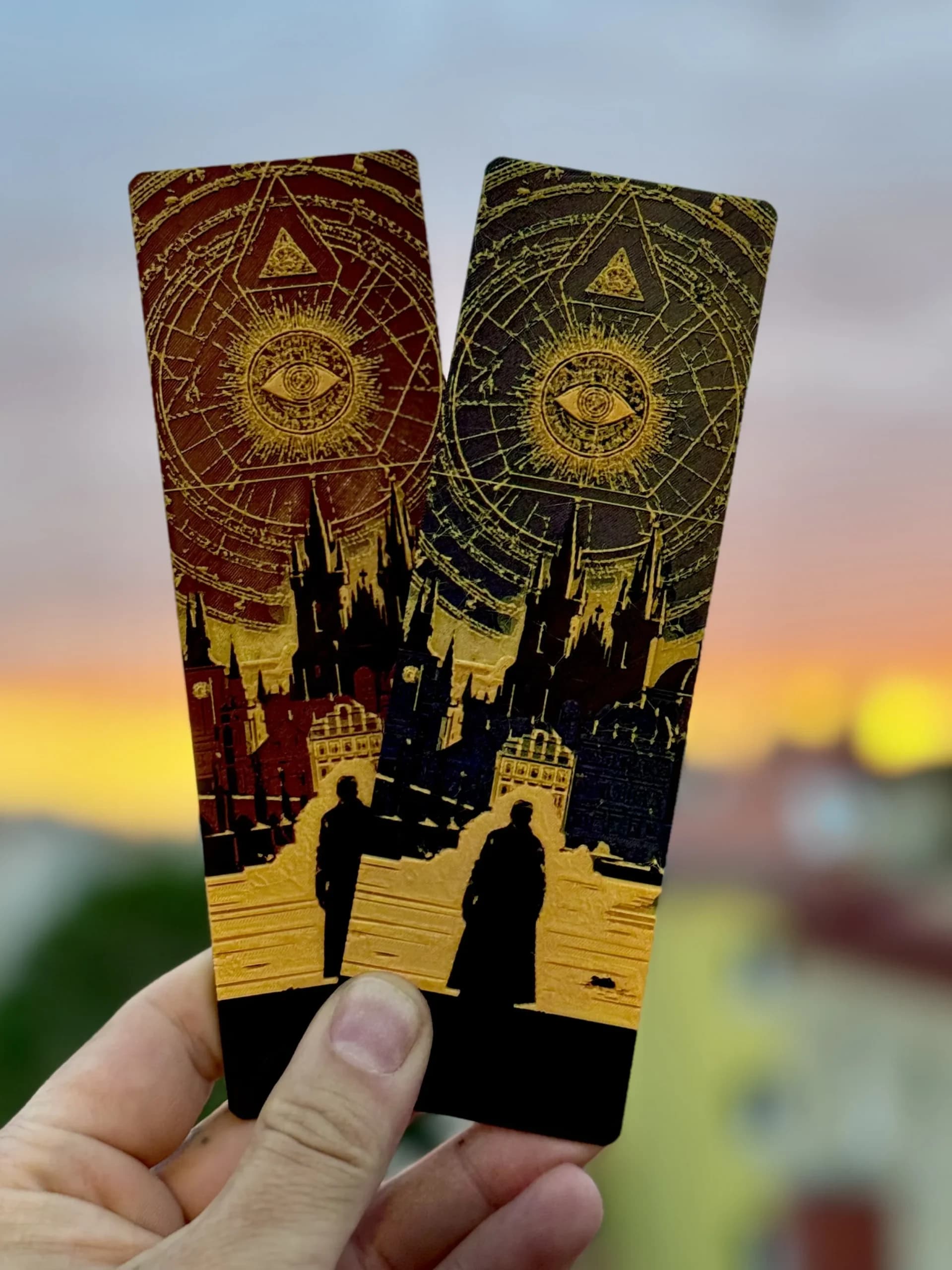 Set Mystická Praha – červená & modrá